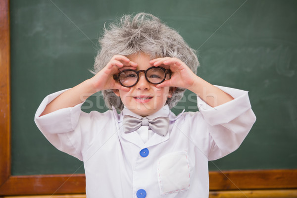 Pupil wearing peruke and eyeglasses  Stock photo © wavebreak_media
