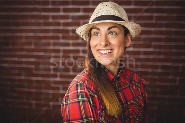 Beautiful hipster smiling Stock photo © wavebreak_media