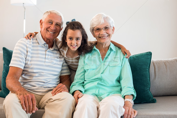 Grandmother and grand father with their granddaughter Stock photo © wavebreak_media