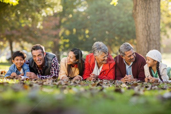 Famille parc famille heureuse arbres arbre [[stock_photo]] © wavebreak_media