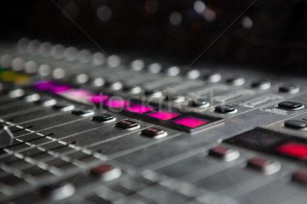 Primer plano sonido mezclador música orador Foto stock © wavebreak_media