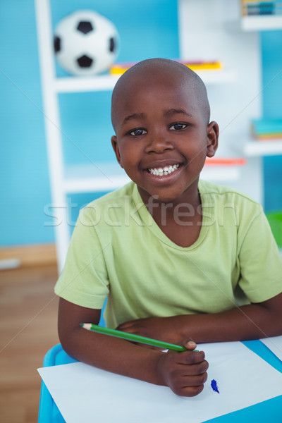 Happy kid enjoying arts and crafts together Stock photo © wavebreak_media