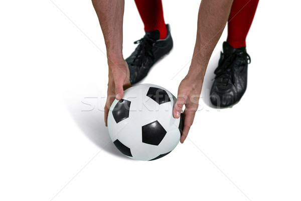 Football player placing football Stock photo © wavebreak_media