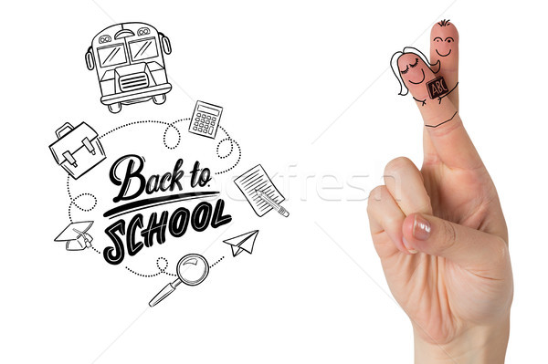 összetett kép ujjak diákok diák főiskola Stock fotó © wavebreak_media