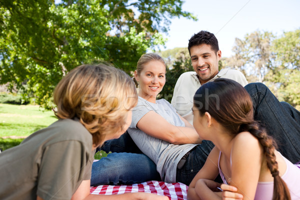 Stock photo: Family in the park