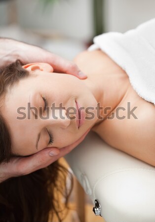 Pacífico mujer cuello terapeuta habitación Foto stock © wavebreak_media