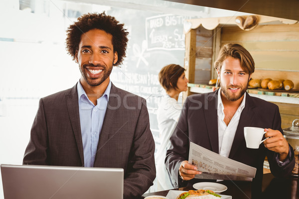 Businessmen enjoying their lunch hour Stock photo © wavebreak_media