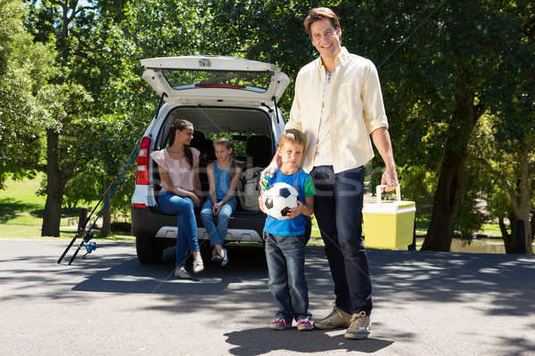 Happy family getting ready for road trip Stock photo © wavebreak_media