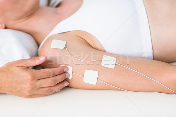 Stock photo: Woman having electrotherapy