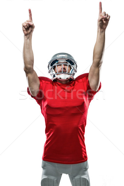 American football player looking up with arms raised Stock photo © wavebreak_media