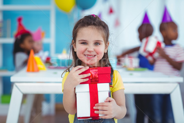 Stock photo: Happy kids at a birthday party