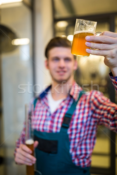 Brewer testing beer Stock photo © wavebreak_media
