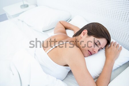 Uomo dormire letto bianco nude mano Foto d'archivio © wavebreak_media