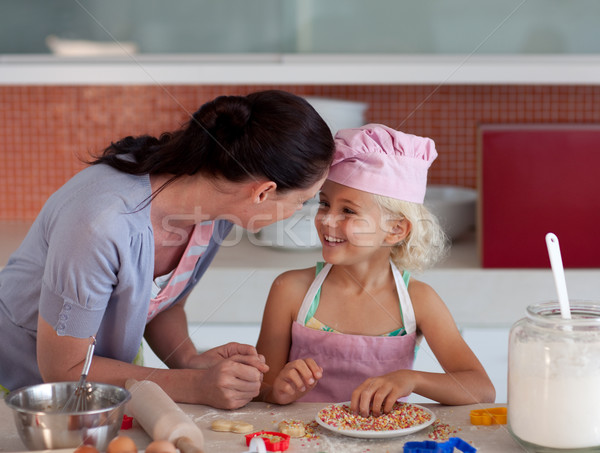 Nice madre figlia cottura cucina donna Foto d'archivio © wavebreak_media