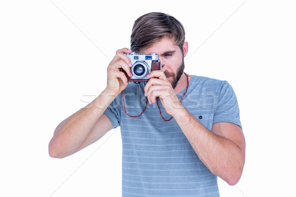 Mutlu yakışıklı adam resimleri beyaz adam Stok fotoğraf © wavebreak_media