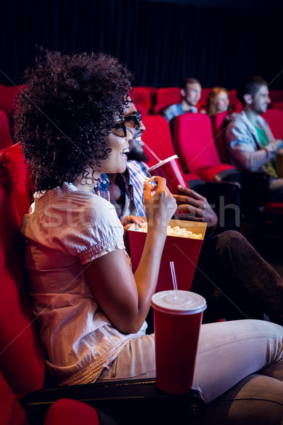 Young couple watching a 3d film Stock photo © wavebreak_media