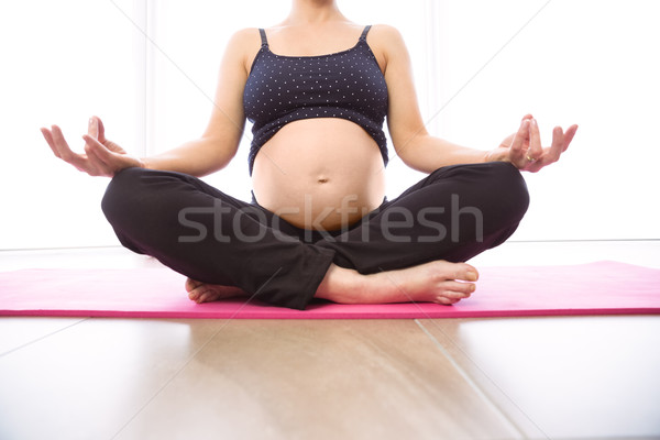 Hamile kadın biçim ev ev sağlık hamile Stok fotoğraf © wavebreak_media