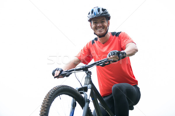 Maschio ciclista ciclismo campagna ritratto Foto d'archivio © wavebreak_media