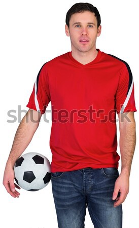 Football player holding a football Stock photo © wavebreak_media