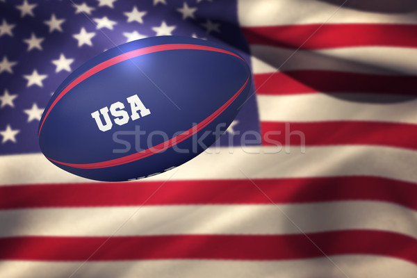 Composite image of usa rugby ball Stock photo © wavebreak_media