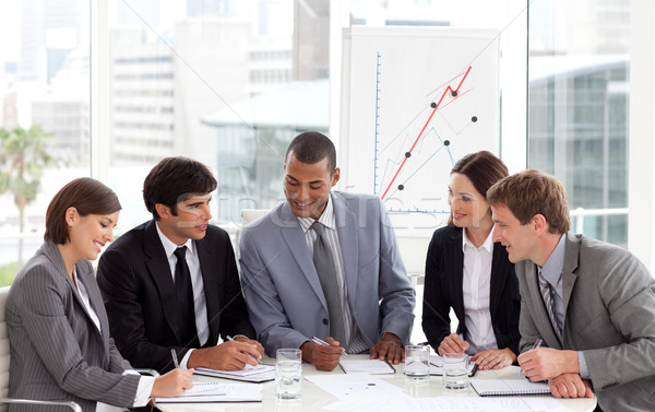 Stock photo: Smiling business people showing diversity