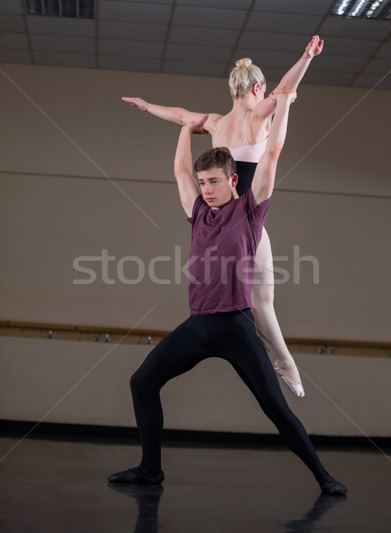 Ballet partners dancing gracefully together Stock photo © wavebreak_media