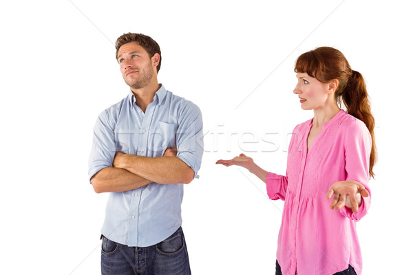 Woman arguing with uncaring man Stock photo © wavebreak_media