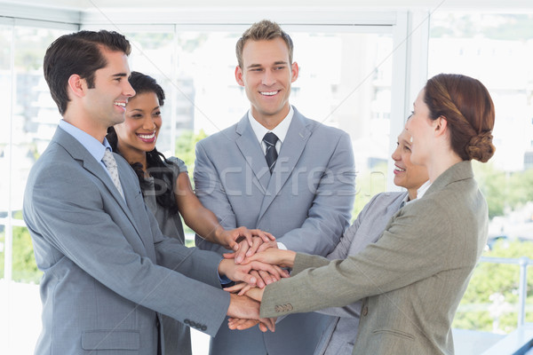 Foto stock: Equipo · de · negocios · buena · Trabajo · oficina · negocios