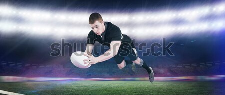 Imagen rugby jugador estadio deporte Foto stock © wavebreak_media