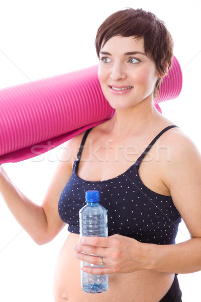 Pregnant woman keeping in shape Stock photo © wavebreak_media