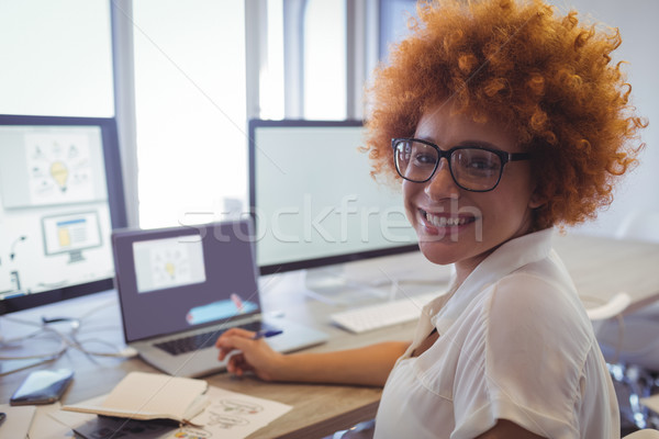 [[stock_photo]]: Entrepreneur · travail · Creative · bureau · portrait · affaires