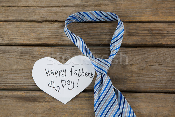 High angle view of necktie with fathers day greetings Stock photo © wavebreak_media