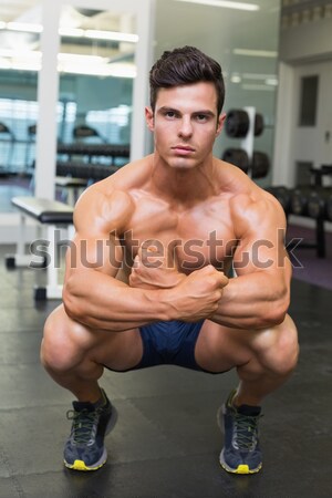 Muscolare grave uomo crossfit palestra Foto d'archivio © wavebreak_media