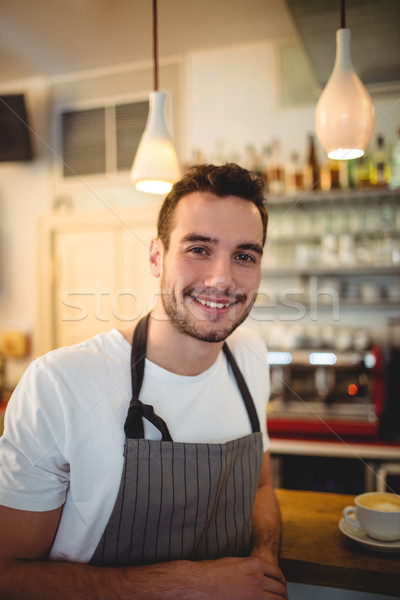 Portrait of confident barista at cafeteria Stock photo © wavebreak_media