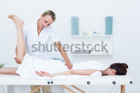 Paramedic practicing resuscitation on dummy Stock photo © wavebreak_media