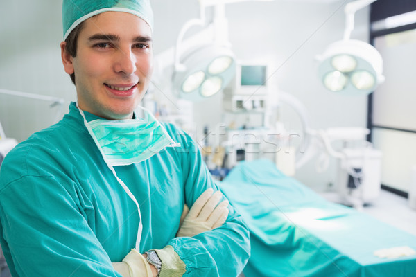 Male surgeon looking at camera in an operating theatre Stock photo © wavebreak_media