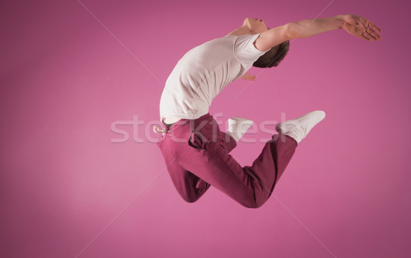 Cool break dancer mid air Stock photo © wavebreak_media