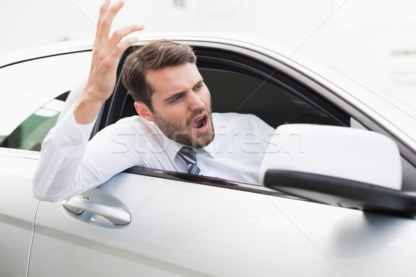 Businessman experiencing road rage Stock photo © wavebreak_media