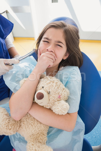 Peur patient Nounours dentaires [[stock_photo]] © wavebreak_media