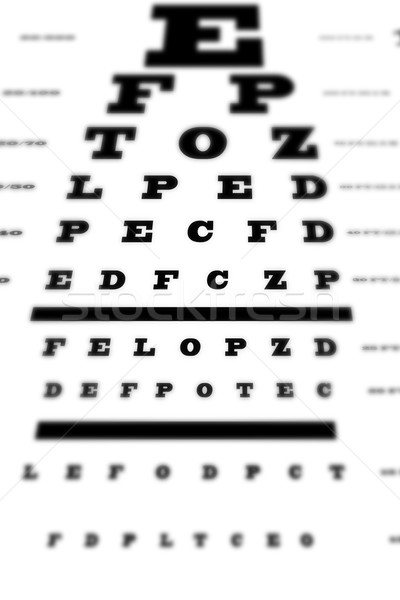 An eye sight test chart Stock photo © wavebreak_media