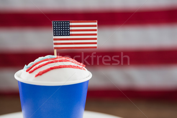 Patriotic coffee with American flag Stock photo © wavebreak_media