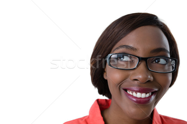 幸せ 若い女性 白 企業 ストックフォト © wavebreak_media