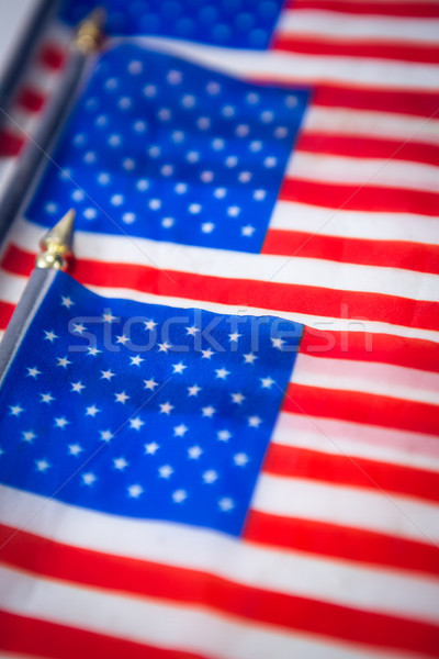 Close up of American national flags Stock photo © wavebreak_media