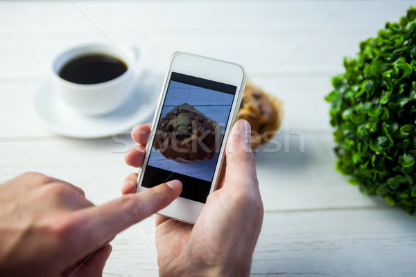 Személy elvesz kép okostelefon kép kéz Stock fotó © wavebreak_media