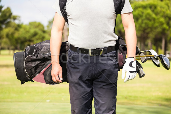Man golftas permanente veld bescherming Stockfoto © wavebreak_media