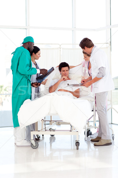 Stock photo: Doctor explaining the results to his patient
