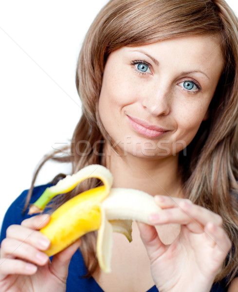 Brillante mujer alimentos feliz frutas Foto stock © wavebreak_media