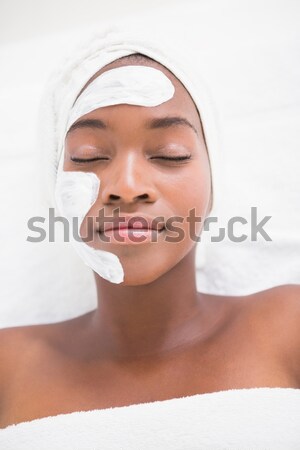 Aantrekkelijke vrouw make-up ruimte badkamer huid vrouwelijke Stockfoto © wavebreak_media