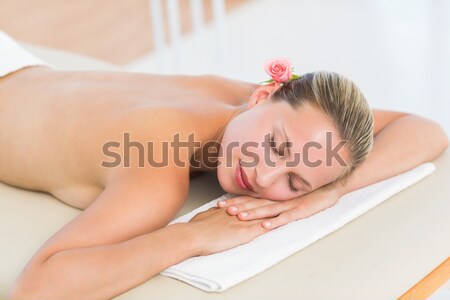 Stockfoto: Vrouw · buik · ogen · spa