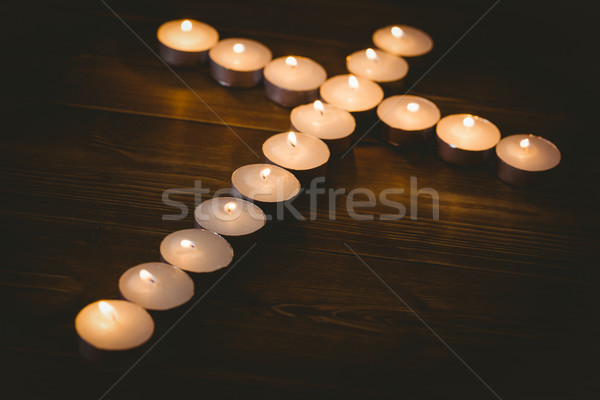 Candles in shape of cross Stock photo © wavebreak_media